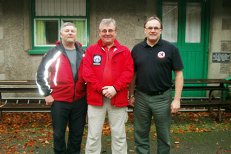 From left: Roland Layland, Dave Fildes, Harold Burrows MBE
