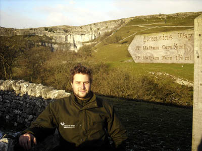 Colin Chick at Malham Cove. Photo: Yorkshire Dales National Park Authority