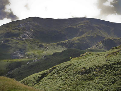 The Old Man of Coniston and Coppermines Valley from Hole Rake