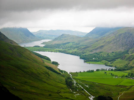 Gatesgarth in the Buttermere valley, which was to be the overnight campsite