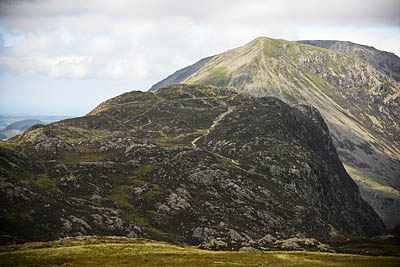 Haystacks, in the foreground: Wainwrights final resting place