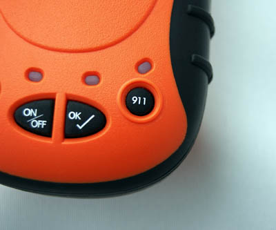 The SPOT unit, with its '911' button