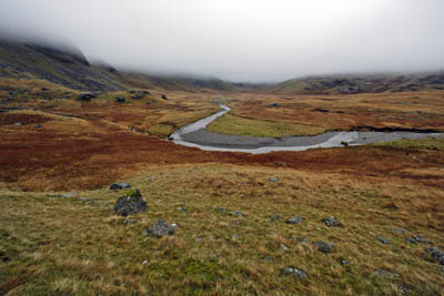 Upper Eskdale and Great Moss, scene of the search