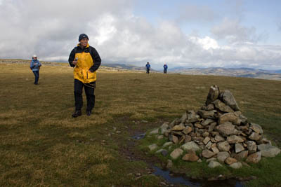 The cairn on top of Lochcraig Head