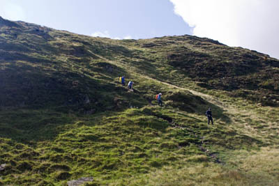 The path through Rough Craigs presents no major problems