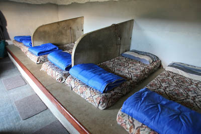 The cattle stalls have been retained at the bunkhouse at East Applegarth