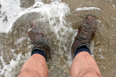 Don't forget to get those feet wet