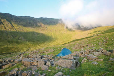 Early morning cloud starts to clear in Riggindale