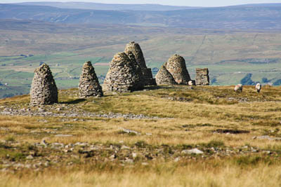 The cairns of Nine Standards Rigg, overlooking Kirkby Stephen