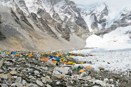 Everest base camp. Photo: Ilker Ender