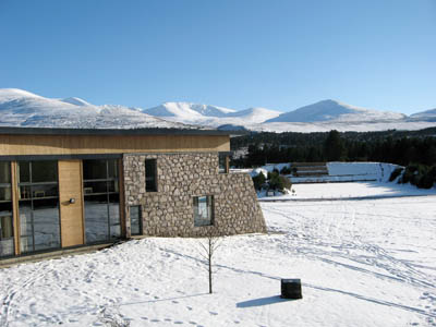 Glenmore Lodge, where Blyth Wright worked and where the avalanche information service was based