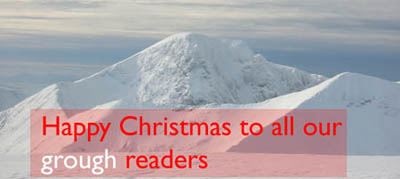 Happy Christmas to all our grough readers Happy Christmas to all our grough readers