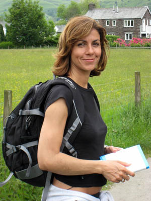 Julia Bradbury ready to ascend Helm Crag