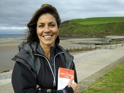 Julia Bradbury at St Bees Head