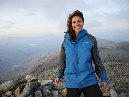 Julia on the Lakeland fell tops