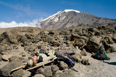 A stretcher will be needed for anyone unable to walk. Photo: Stig Nygaard