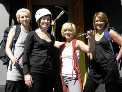 The women from Rococo who will be cutting hair at Britains highest salon