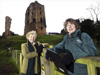 County Councillor Clare Wood, left, with Gudrun Gaudian at Sheriff Hutton