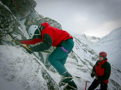 Mixed winter climbing