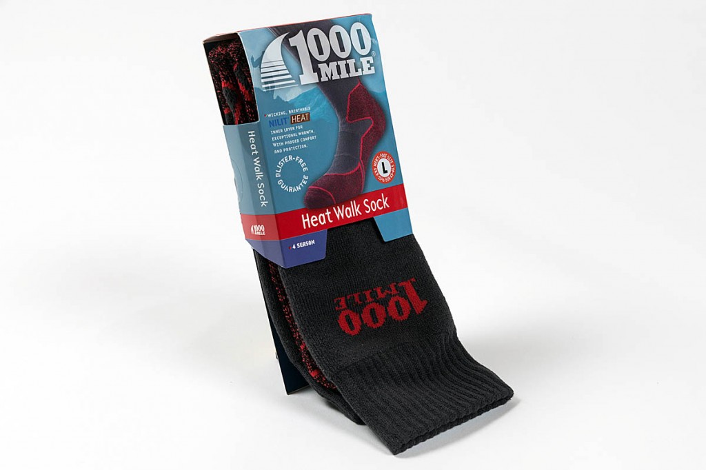 1000 Mile Heat Walk Sock. Photo: Bob Smith/grough 1000 Mile Heat Walk Sock. Photo: Bob Smith/grough