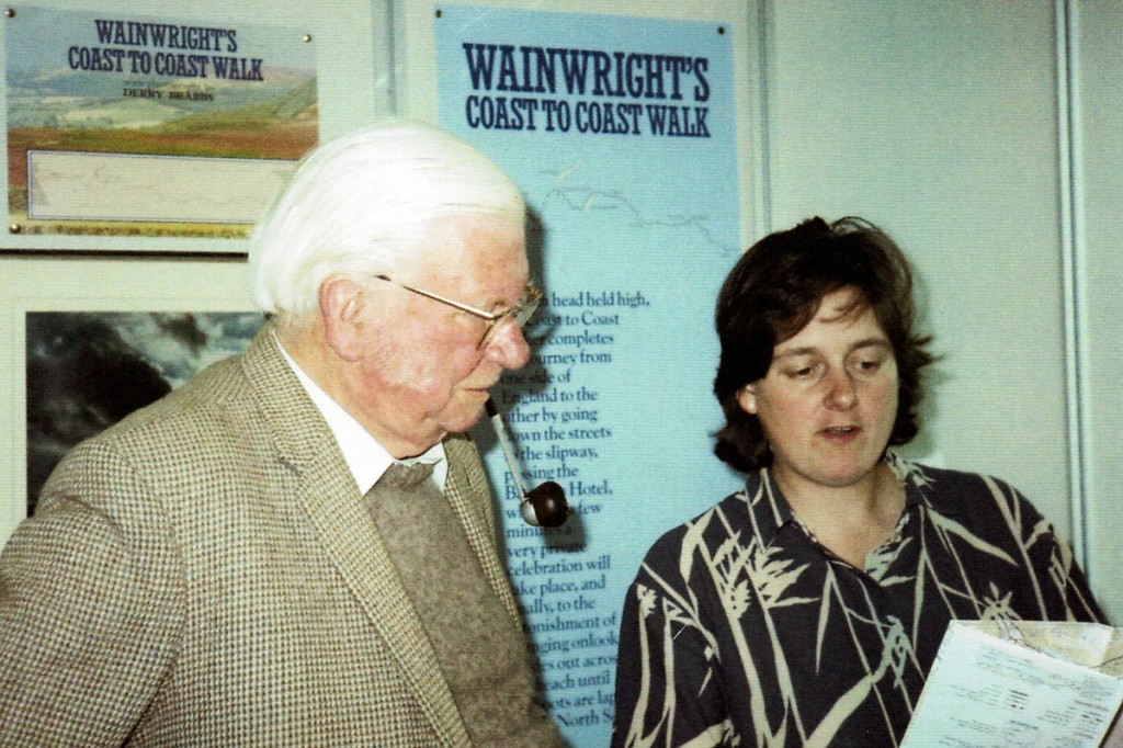 Jenny Dereham with Alfred Wainwright Jenny Dereham with Alfred Wainwright