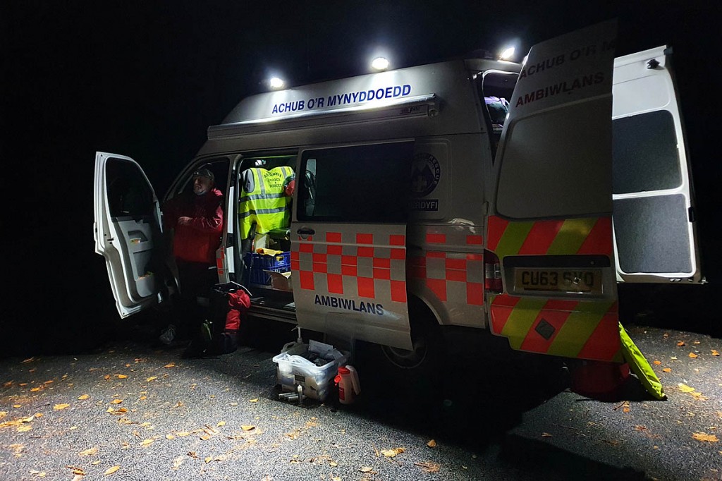 The incident was over by 7pm. Photo: Aberdyfi SRT
