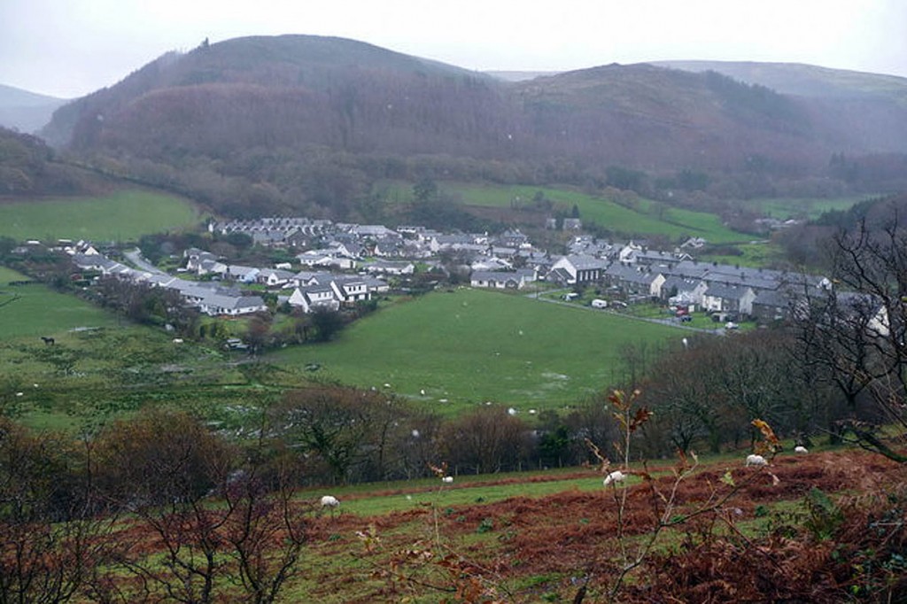 The incident happened on the hills above Abergynolwyn. Photo: Jeremy Bolwell CC-BY-SA-2.0