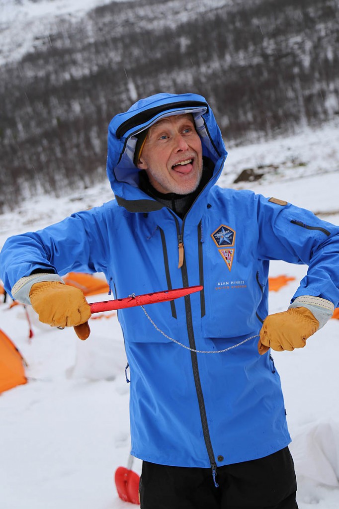 Hinkes in typical form in the Fjällräven Polar Challenge. Photo: Terry Abraham Hinkes in typical form in the Fjällräven Polar Challenge. Photo: Terry Abraham