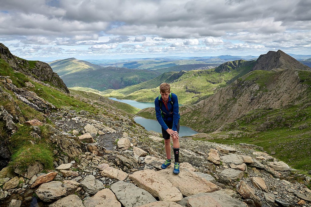 Alex Staniforth on Snowdon. Photo: Jonathan Davies Photographic