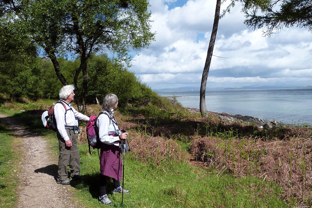 The trail follows the coast of the Isle of Arran The trail follows the coast of the Isle of Arran