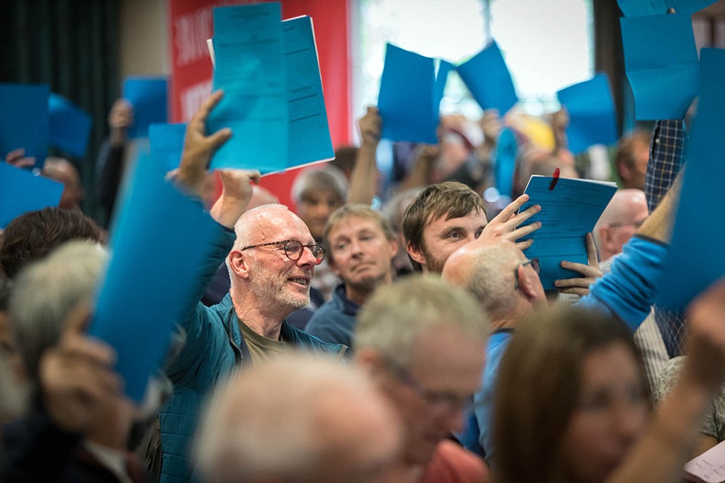 Members voted for the new BMC structure in 2018. Photo: Bob Smith/grough Members voted for the new BMC structure in 2018. Photo: Bob Smith/grough