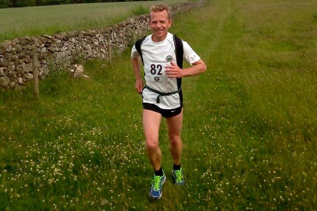 Damon Rodwell takes part in the St Cuthbert's Way race Damon Rodwell takes part in the St Cuthbert's Way race