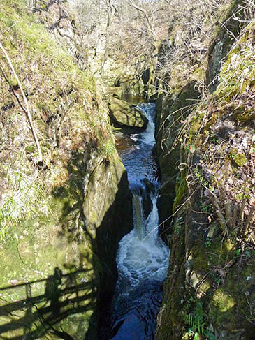 Baxenghyll Gorge, scene of the rescue
