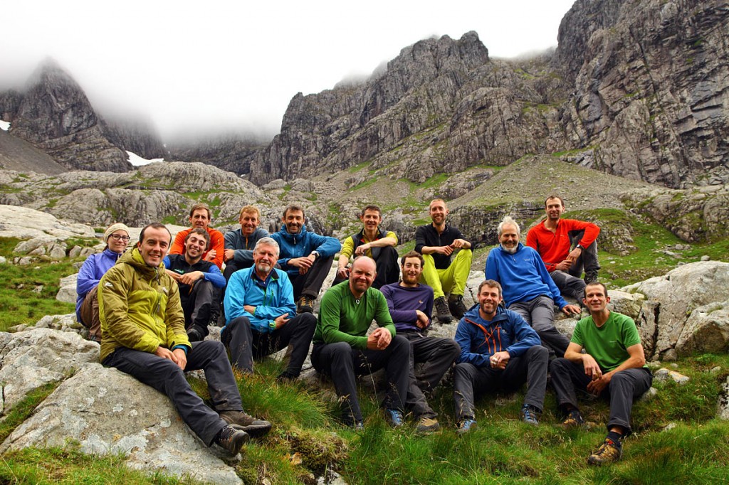 The team that took part in last year's North Face survey. Photo: Dave MacLeod The team that took part in last year's North Face survey. Photo: Dave MacLeod