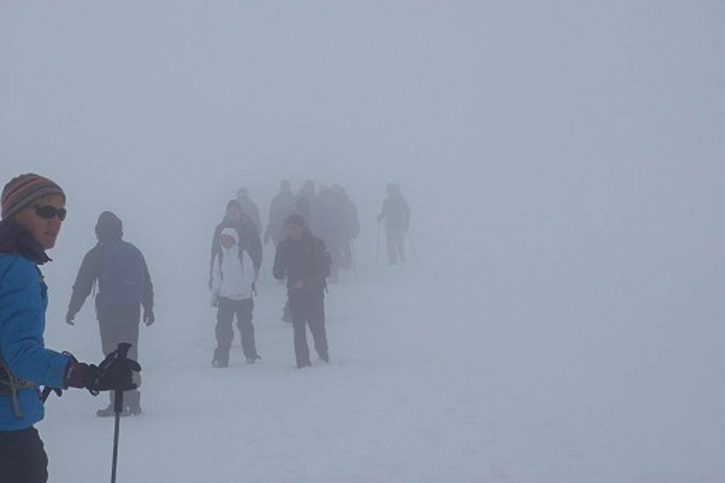 Ben Nevis attracts thousands of visitors no matter what the weather. Photo: MCofS