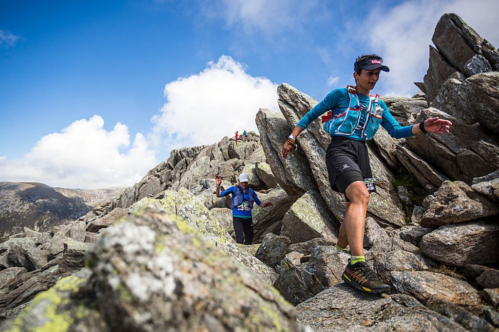 Sabrina Verjee in action on Tryfan. Photo: No Limits Photography Sabrina Verjee in action on Tryfan. Photo: No Limits Photography