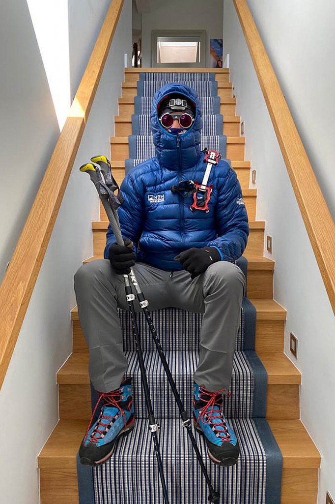 Ed Jackson will begin his stairs challenge on Tuesday