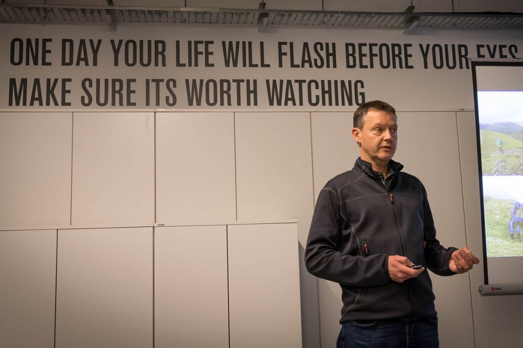Berghaus president Richard Leedham in the company's Sunderland HQ. Photo: Bob Smith/grough Berghaus president Richard Leedham in the company's Sunderland HQ. Photo: Bob Smith/grough