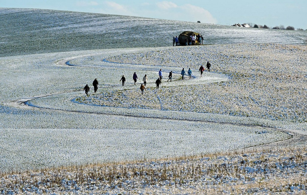 The group heads to John's Rock in Herrington Country Park
