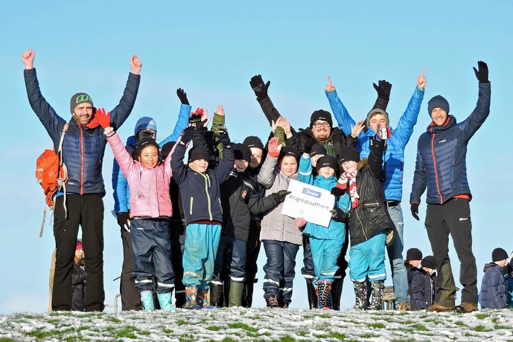 Pupils and Berghaus staff show their feelings