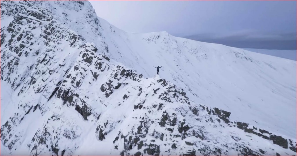 Alan Hinkes enjoys a winter traverse of Sharp Edge