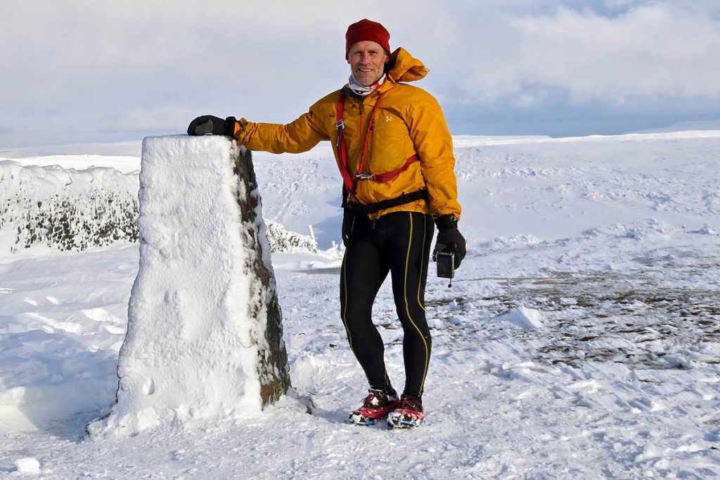 Brian Stallwood, who is running to the summit of Pen-y-ghent on 60 successive days Brian Stallwood, who is running to the summit of Pen-y-ghent on 60 successive days