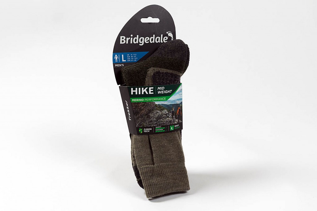 Bridgedale Hike Midweight Boot socks. Photo: Bob Smith/grough Bridgedale Hike Midweight Boot socks. Photo: Bob Smith/grough