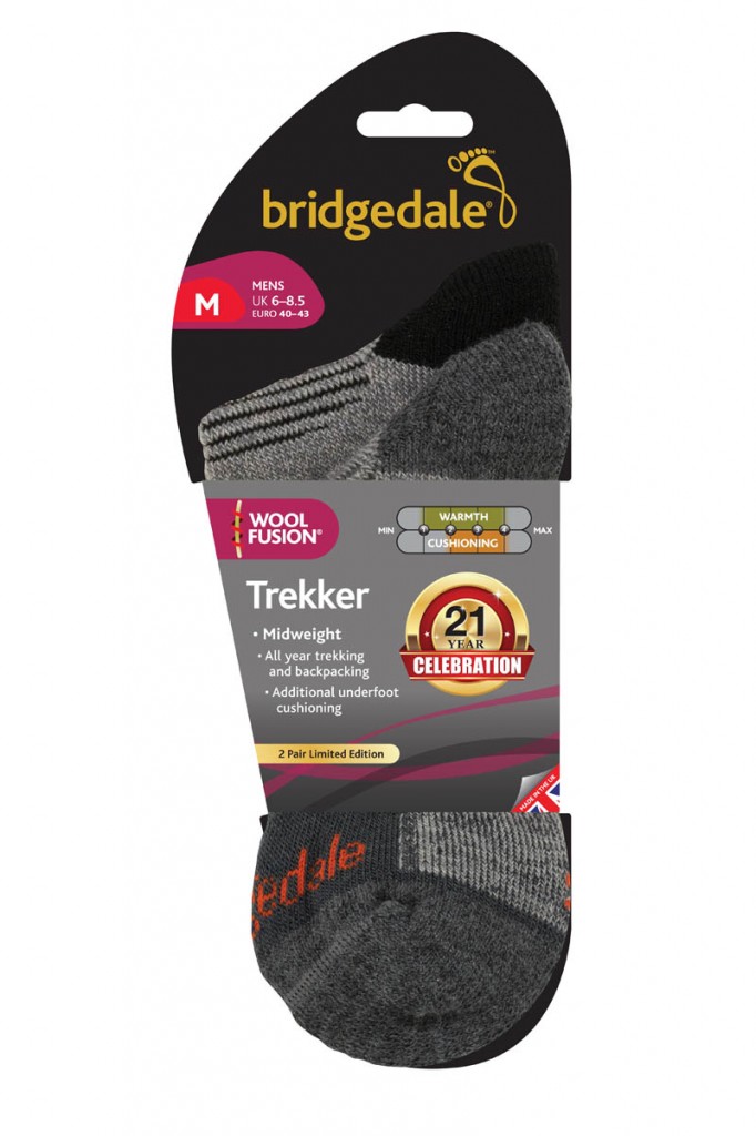 Five limited-edition Bridgedale Trekker anniversary twin-packs are up for grabs