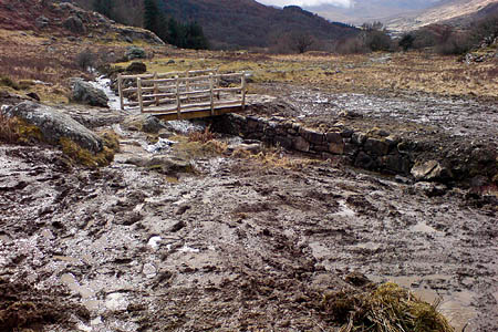 The path at Bryn Tyrch Uchaf before the work The path at Bryn Tyrch Uchaf before the work