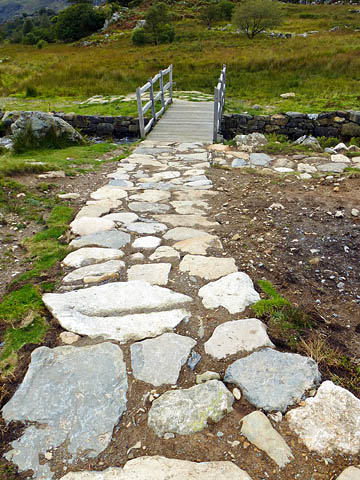 The path after the remedial work The path after the remedial work