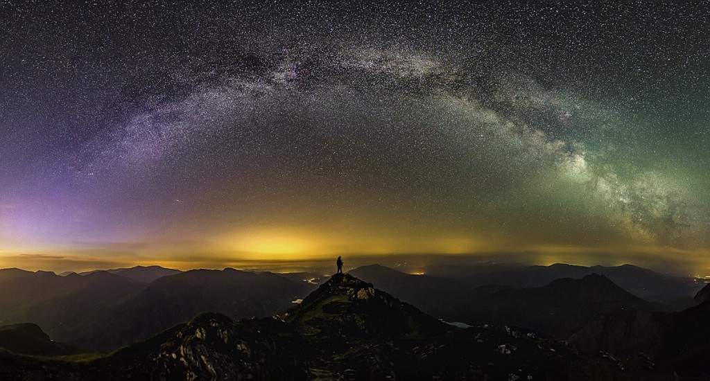 The Milky Way over the Snowdon massif. Photo: Gareth Mon The Milky Way over the Snowdon massif. Photo: Gareth Mon