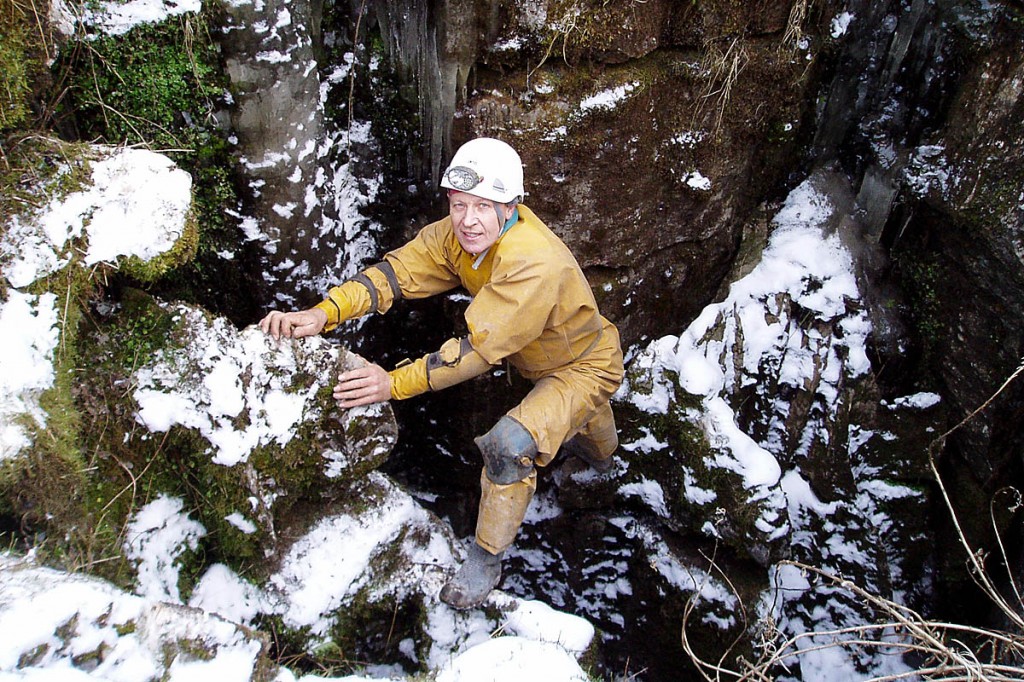 Harry Hesketh in caving action in 2006 Harry Hesketh in caving action in 2006