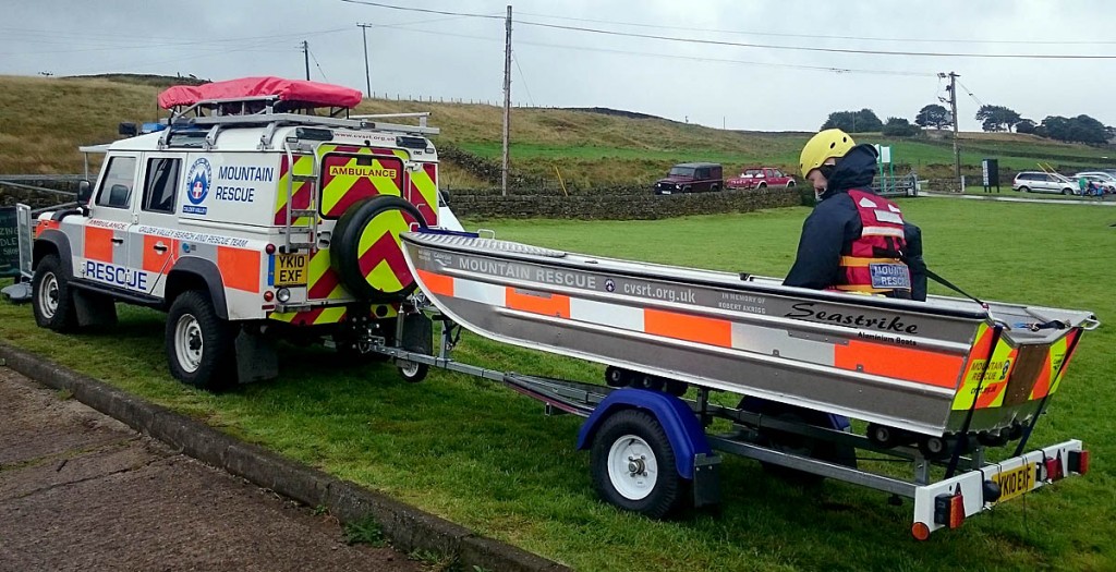 The team has also invested in a new aluminium boat. Photo: Calder Valley SRT The team has also invested in a new aluminium boat. Photo: Calder Valley SRT