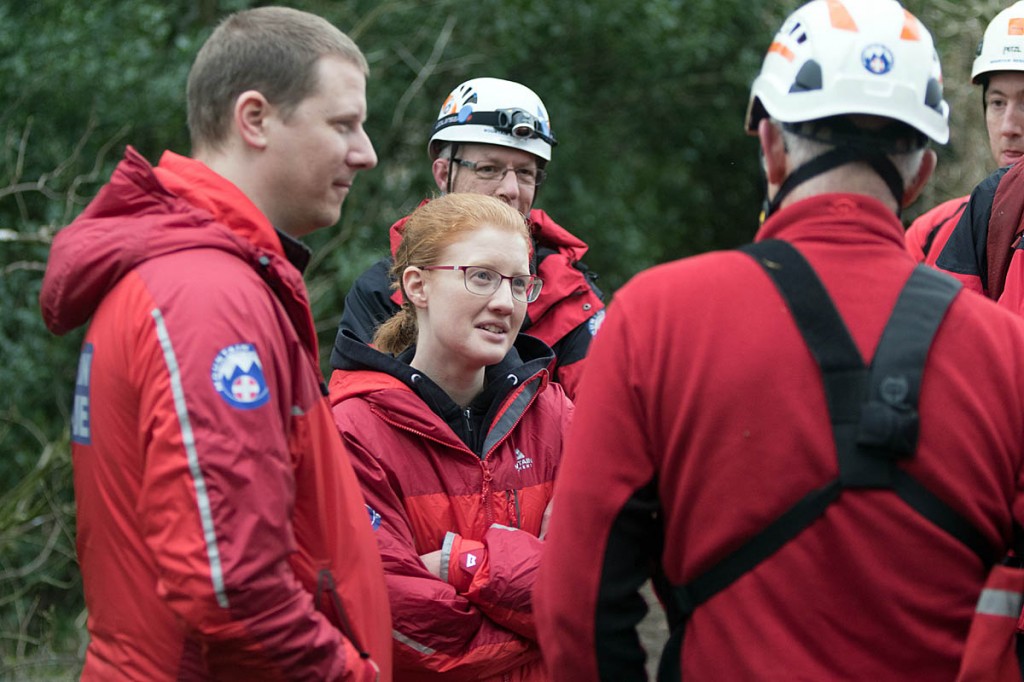 Halifax MP Holly Lynch joined the team to observe their training exercise. Photo: Bob Smith/grough Halifax MP Holly Lynch joined the team to observe their training exercise. Photo: Bob Smith/grough